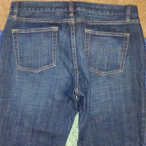 J. Crew Men's Stretch Bootcut Blue Jeans Size 32R Like New Condition - Picture 5 of 7